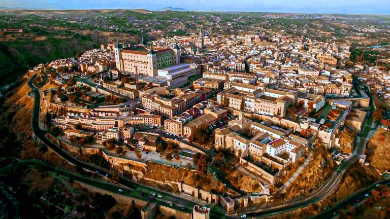 Aerial view of Toledo, Spain