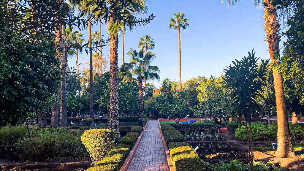 Andalusian gardens in Chefchaouen Morocco